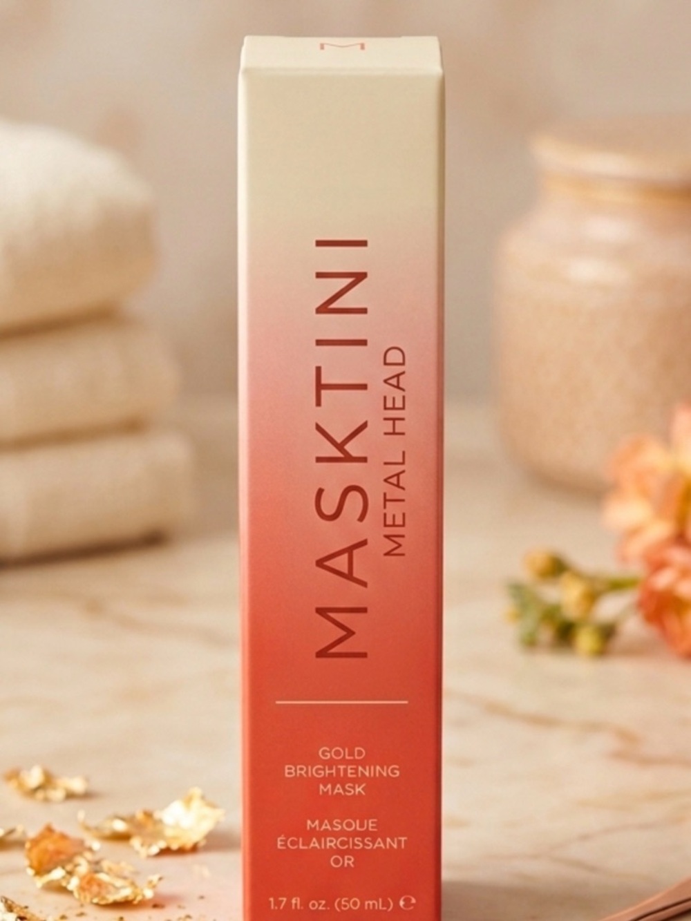 Masktini Gold Brightening Mask - Red/Gold